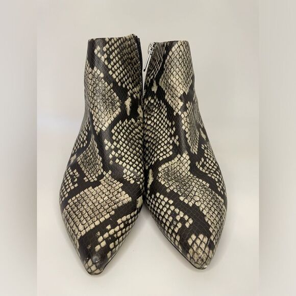 Circus by Sam Edelman Kirby Booties Embossed Pointed-toe Cashmere Snake Print 7M - Picture 3 of 7